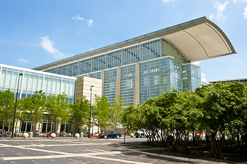 Exterior shot of the Chicago Convention Center